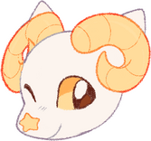 This is our 2nd mascot, Sock! Sock is Charm's younger brother!