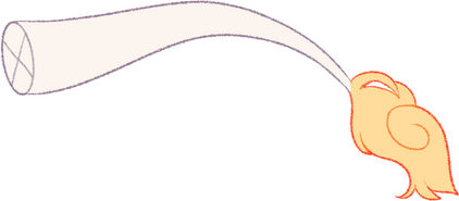 This is our 2nd mascot, Sock! Sock is Charm's younger brother!