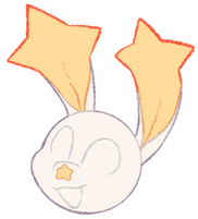 This is our 2nd mascot, Sock! Sock is Charm's younger brother!