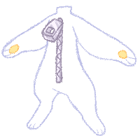 This is our 2nd mascot, Sock! Sock is Charm's younger brother!