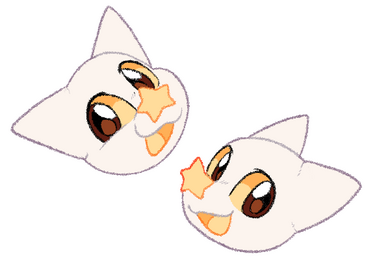 This is our 2nd mascot, Sock! Sock is Charm's younger brother!